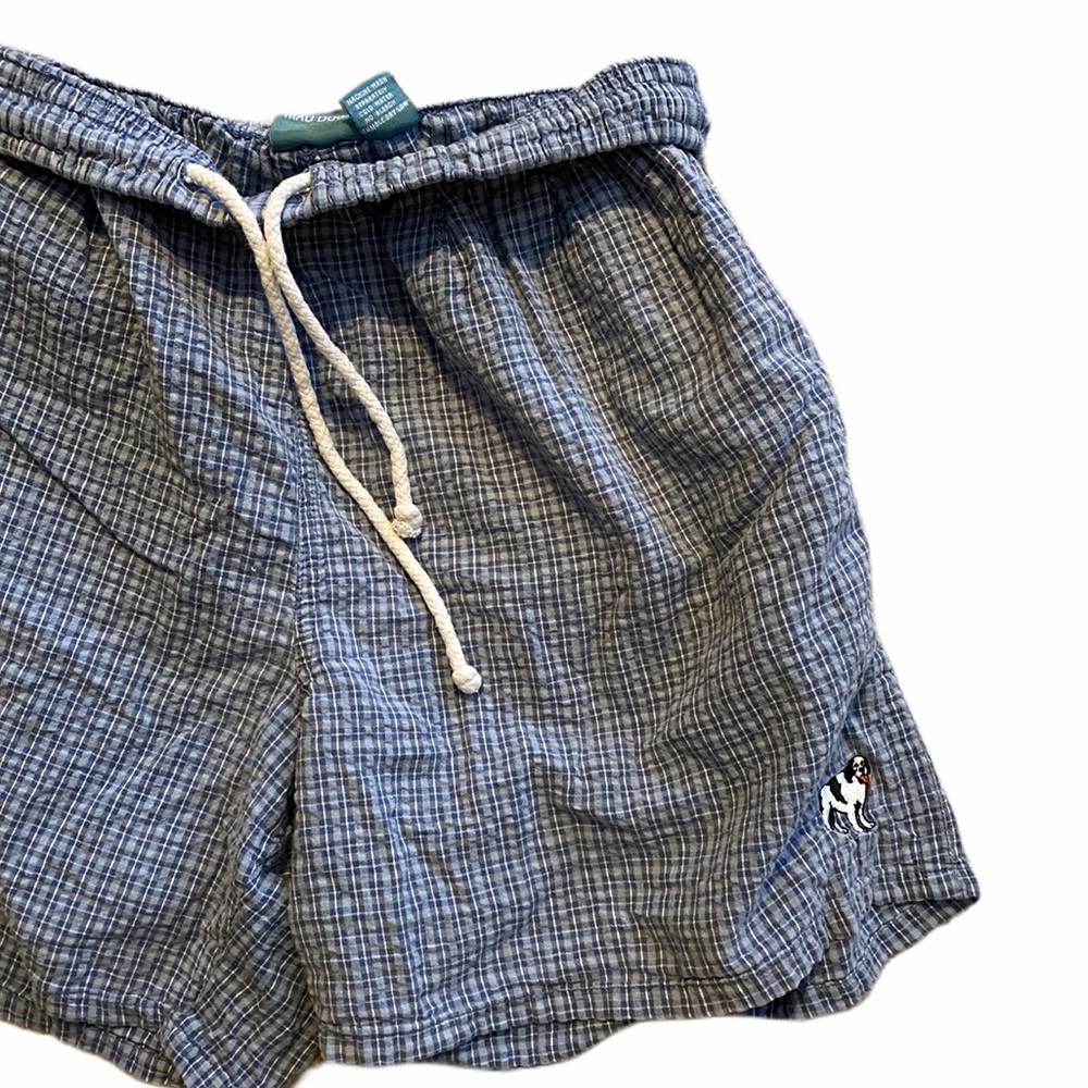 Vintage Big Dogs, Drawstring, Plaid Shorts